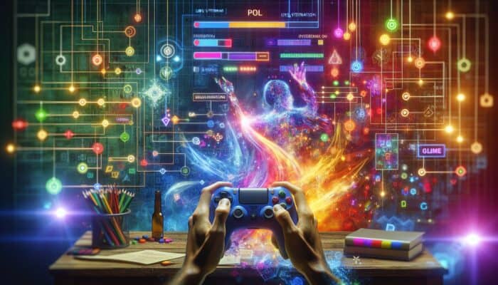 A gaming stream showcasing a streamer conducting a live poll to engage viewers, fostering community involvement.