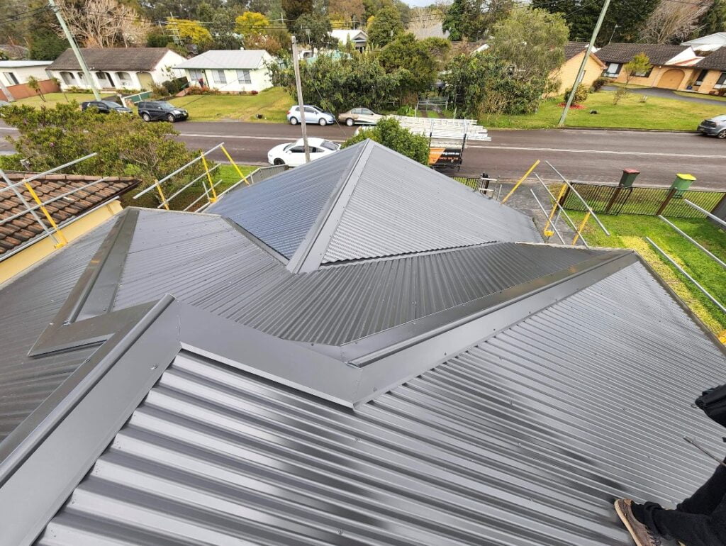 Colourbond metal roofing